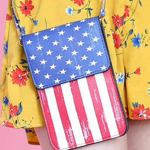 Red, White & Blue Star and Stripes Crossbody Bag - Picture 3 of 5